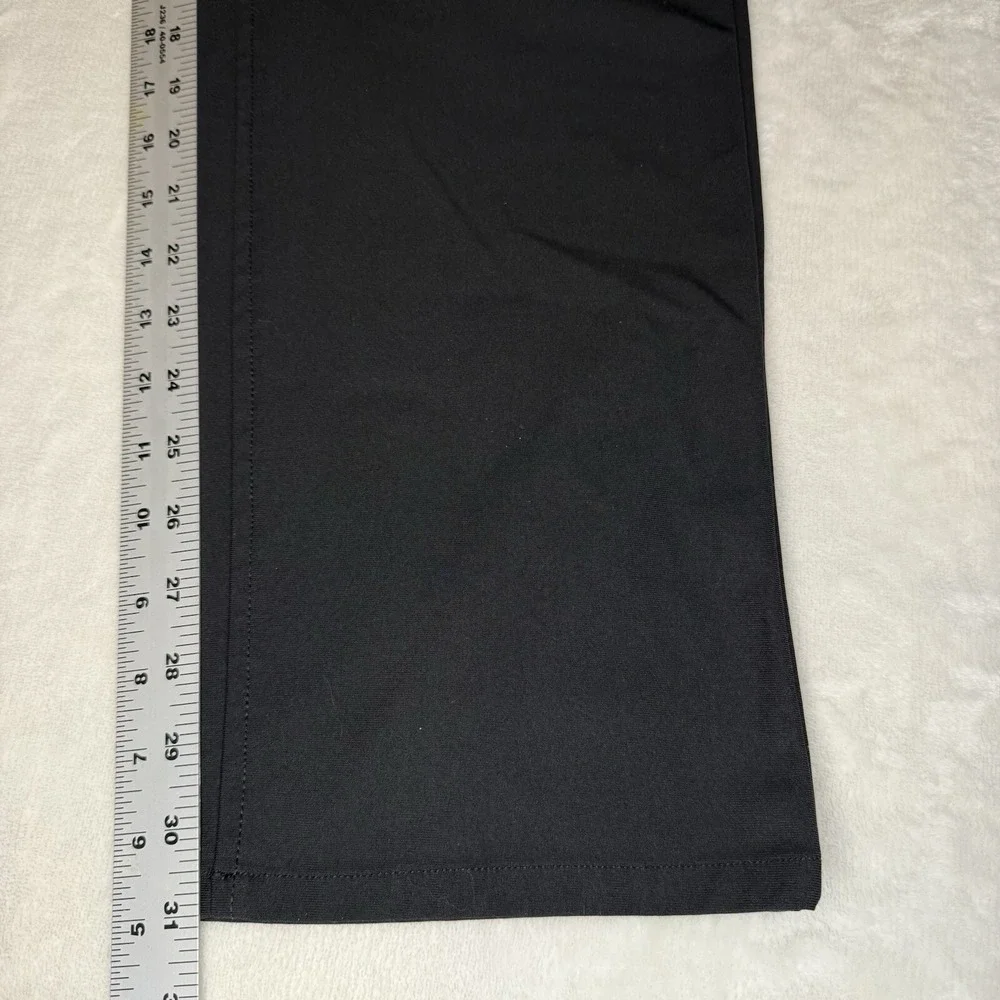 Hickey Freeman Men's Pants 38x32 Black‎ Dress Slacks Golf Performance Flat Front